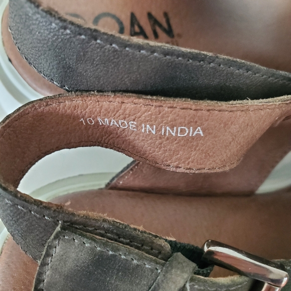 ROAN by BED STU Sz 10 HALI Criss Cross Leather Upper Platform Sandals Buckle - Picture 9 of 14